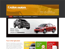 Tablet Screenshot of ceylonmotors.com